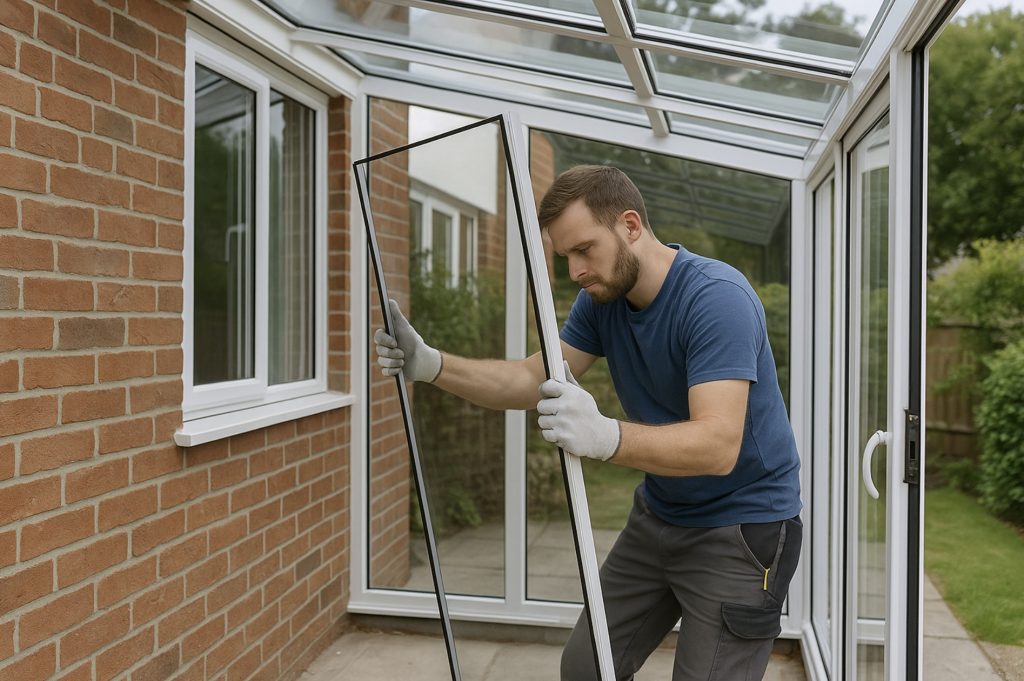 Serre vakspecialist aan het werk